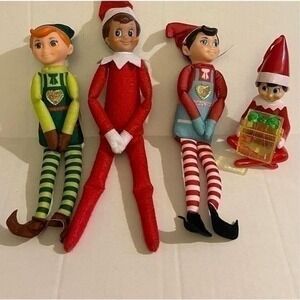 Elf on the Shelf plush & 2 Elf Mates Bonus Candy / Gift Holder